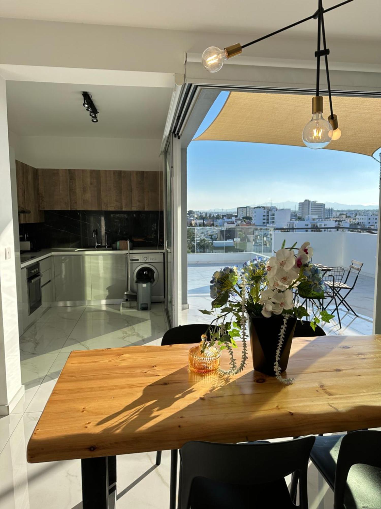 Luxury City Penthouse-Panoramic View-Near Unic Никосия Экстерьер фото