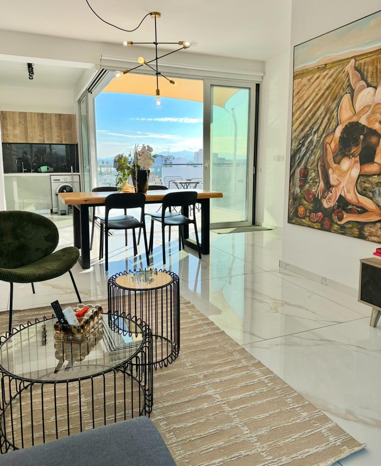 Luxury City Penthouse-Panoramic View-Near Unic Никосия Экстерьер фото